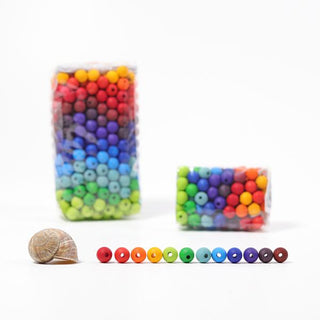 120 Coloured Wooden Beads