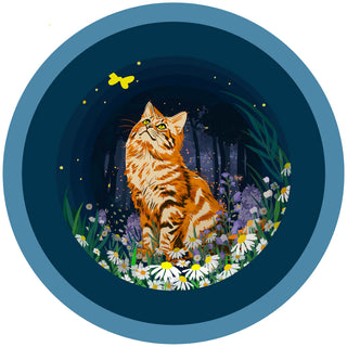 a Cup of Tea kaart - kat -  3d pop up kaart