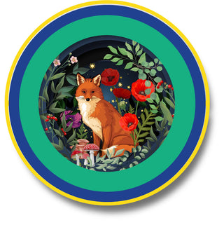 a Cup of Tea kaart - vos -  3d pop up kaart