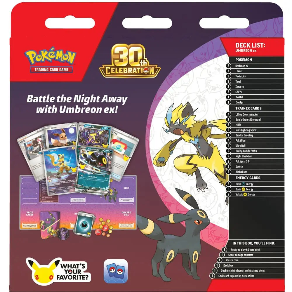 Pok 30th Ann. Battle Deck Umbreon MAX 1 PER KLANT