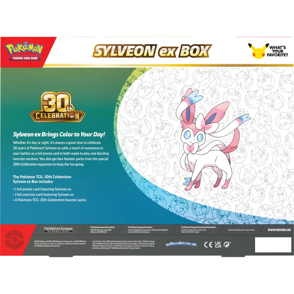 Pok 30th Ann. Sylveon EX Box MAX 1 PER KLANT