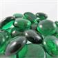 Chessex Gaming Glass Stones in Tube - Crystal Dark Green (40)