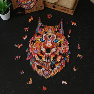 Unidragon Wooden Puzzle Gentle Lynx Royal Size