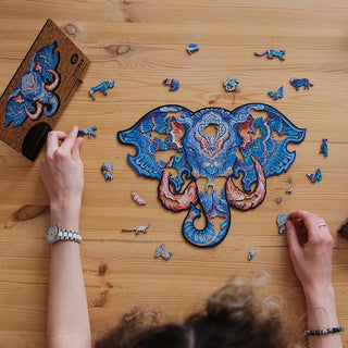 Unidragon Wooden Puzzle Eternal Elephant M