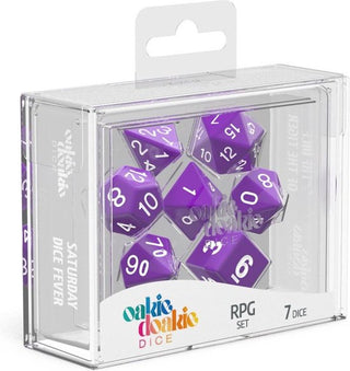 Oakie Doakie Dice RPG Set Solid - Purple (7)