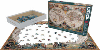 Antique World Map Jigsaw puzzle - De Dondersteen