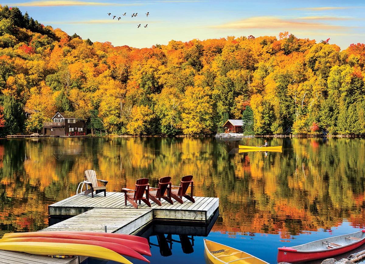 Lakeside Cottage, Quebec Jigsaw puzzle