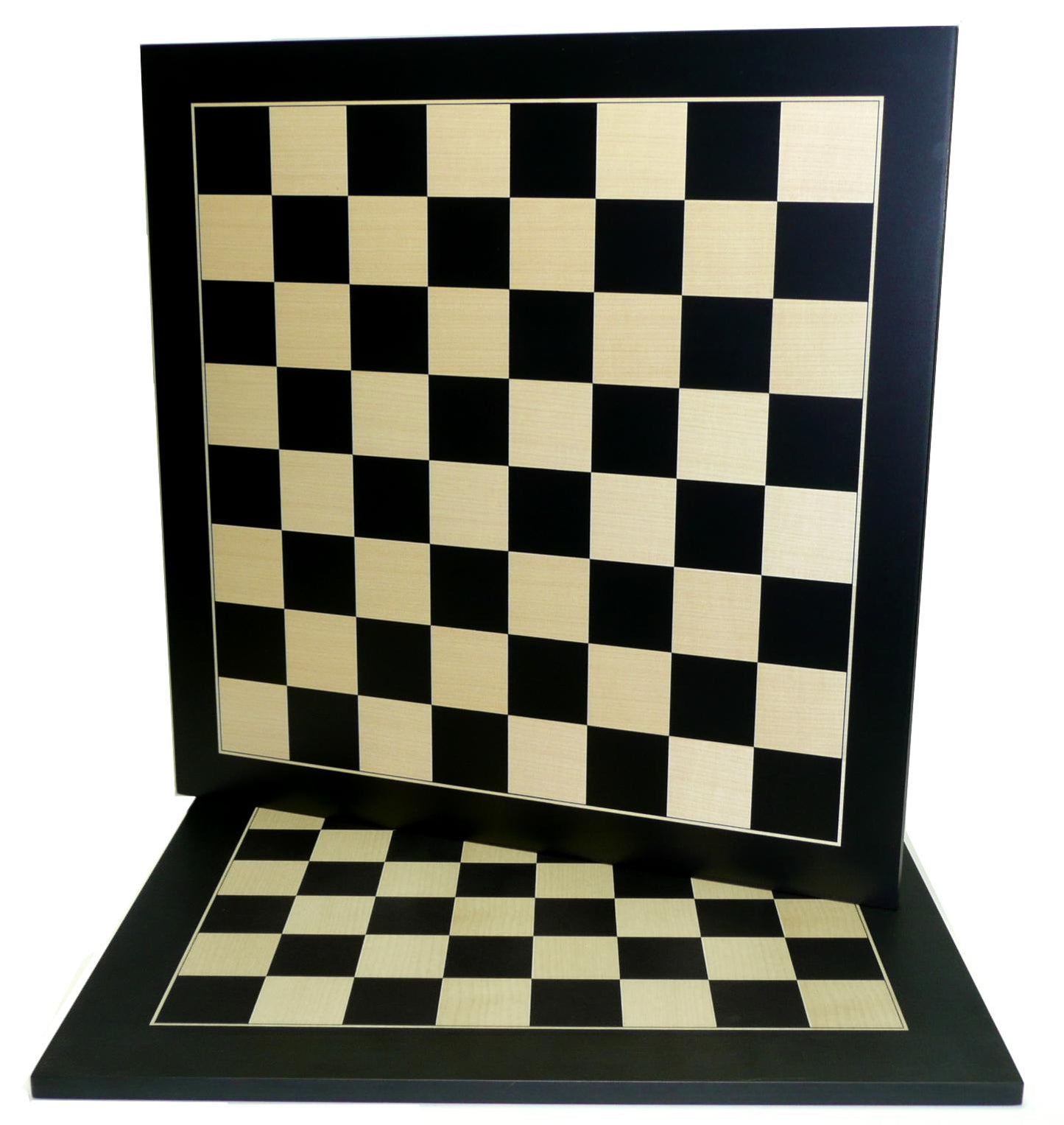 Schaakbord zwart ahorn 50 mm