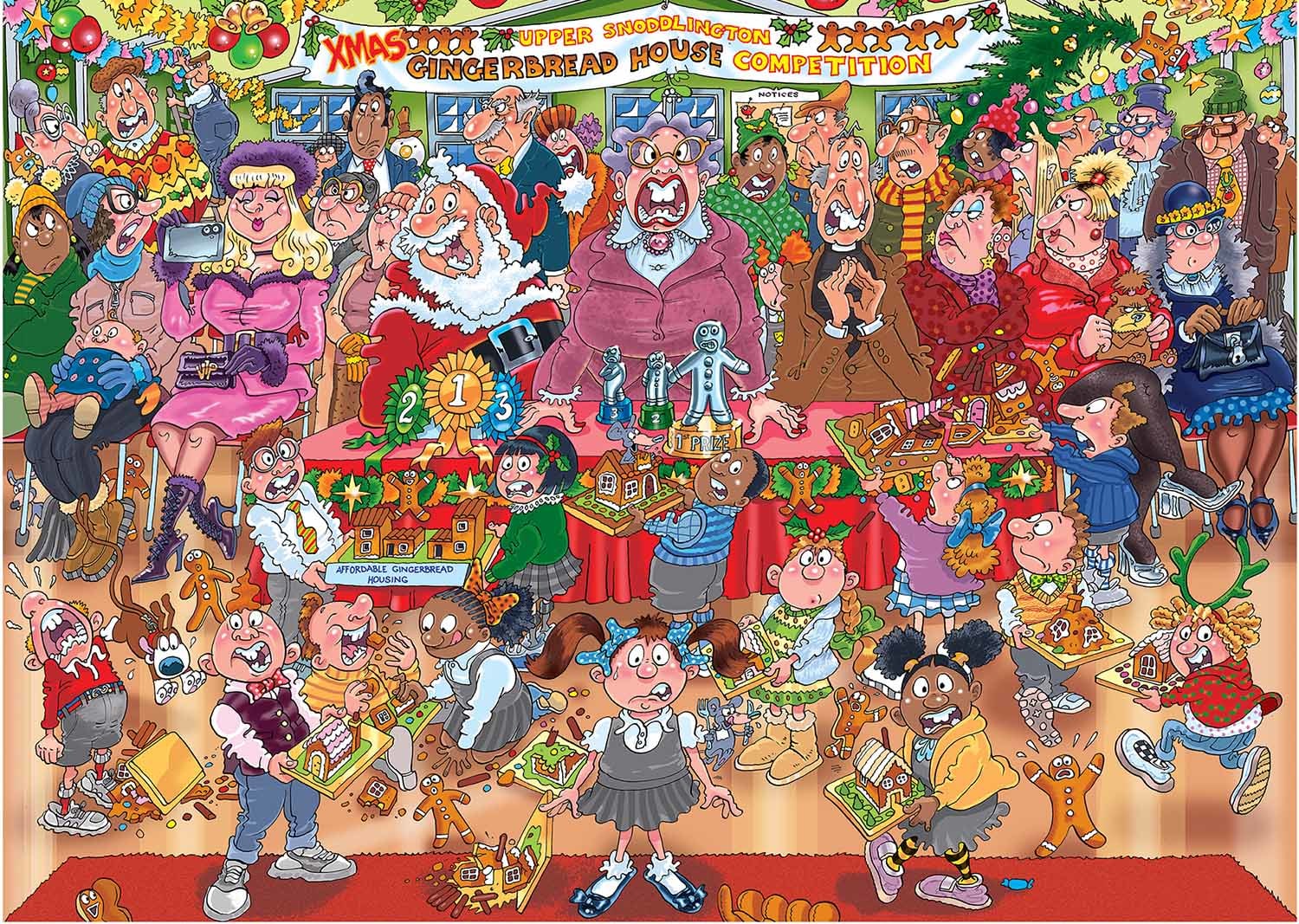 Wasgij Christmas 18 - Gingerbread Showstopper! (1000)