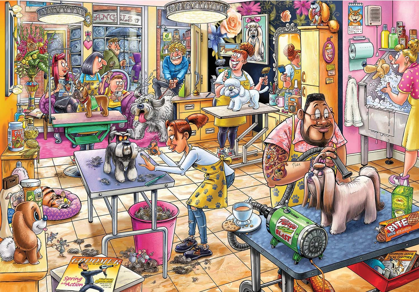 Wasgij Mystery 23 - Trimsalon Kwispel! (1000) - De Dondersteen