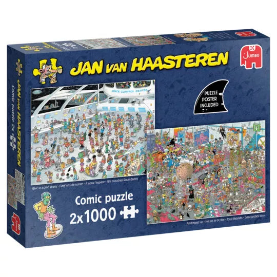 Geef ons de ruimte & Net als in de film – Jan van Haasteren (2×1000)