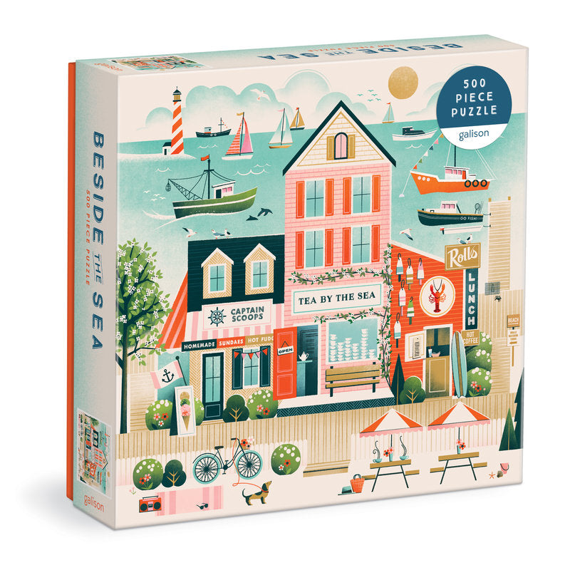 Beside the Sea – 500 Stukjes Puzzel | Nostalgisch Strandtafereel van Jigsaw Products