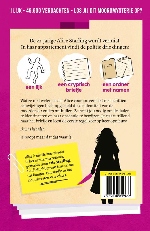 Alice is niet de moordenaar