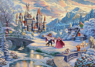 Disney Belle en het Beest in de sneeuw (1000) - De Dondersteen