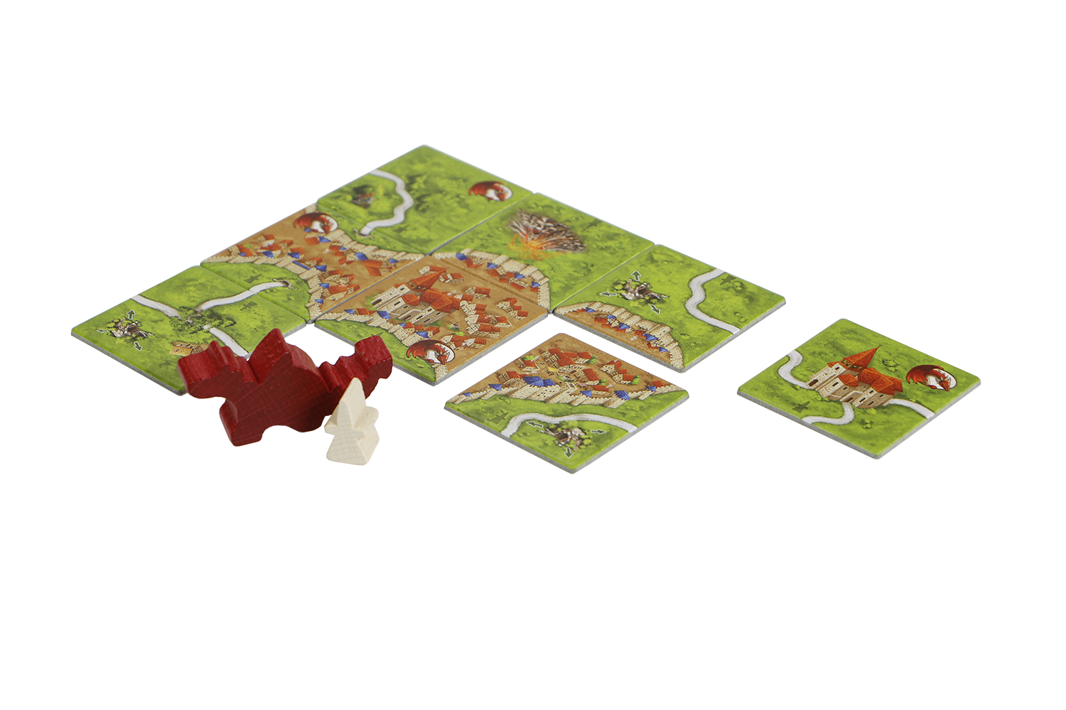 Carcassonne De Draak, de fee en de jonkvrouw
