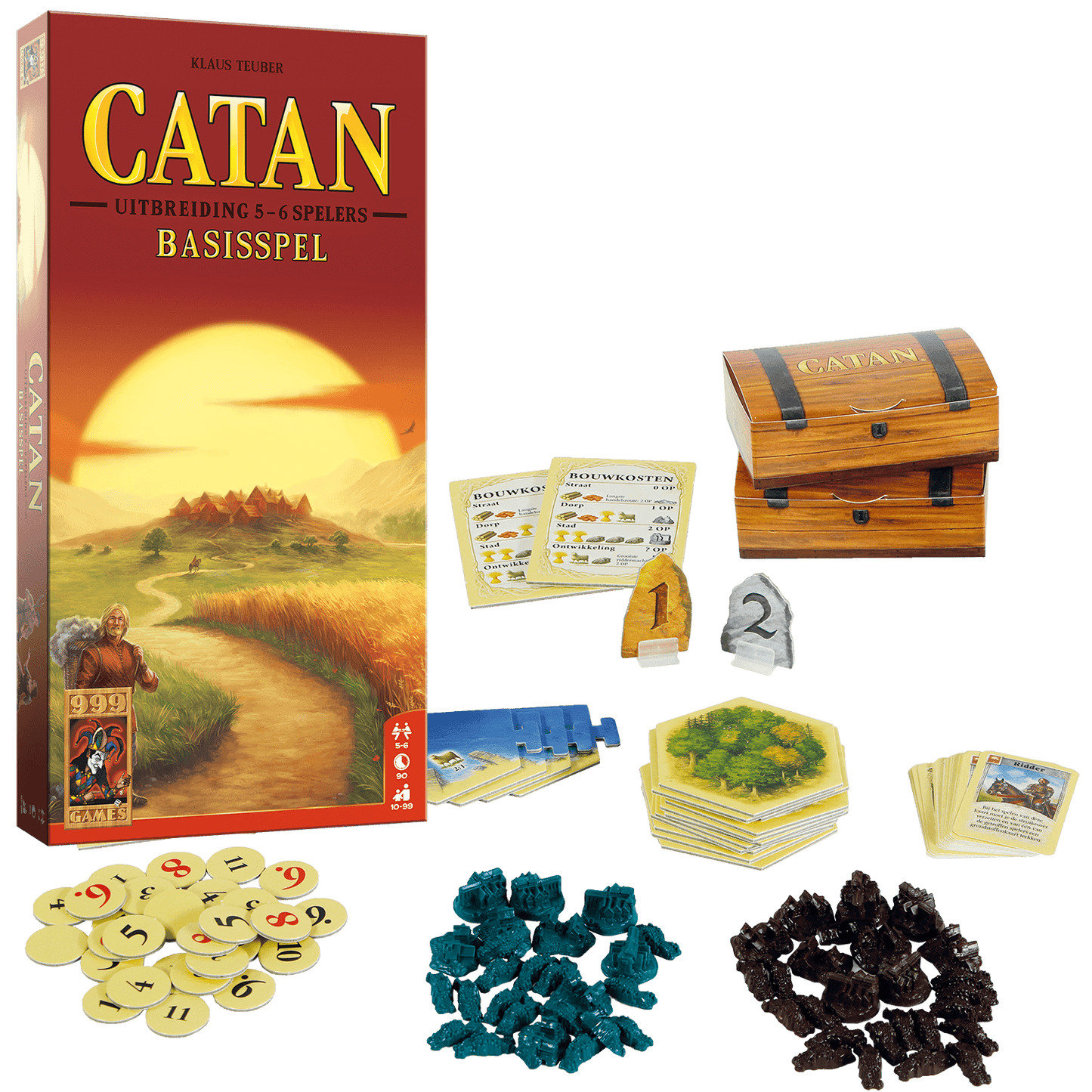Catan Basisspel Uitbreiding 5/6 spelers - De Dondersteen