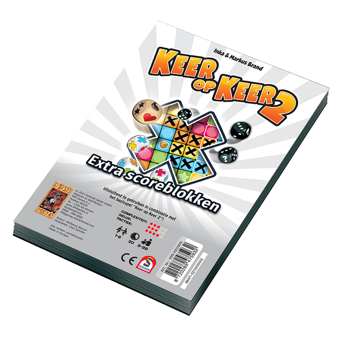 Keer op Keer 2 Scoreblok, 2 stuks Level 1 - De Dondersteen