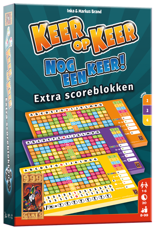 Keer op Keer Scoreblok 3 stuks Level 2, 3 en 4 - De Dondersteen