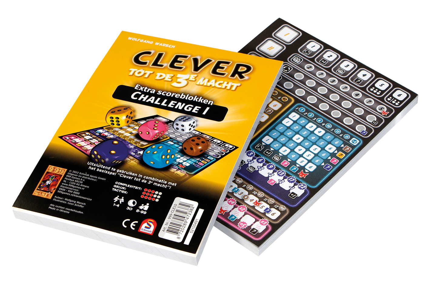 Scoreblok Clever tot de 3e Macht Challenge, Twee Stuks - De Dondersteen