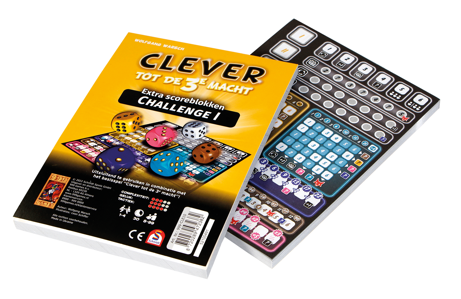 Scoreblok Clever tot de 3e Macht Challenge, Twee Stuks