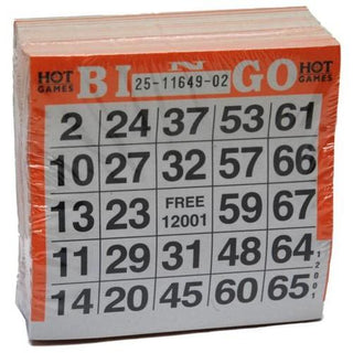 Bingo kaarten 500 stuks