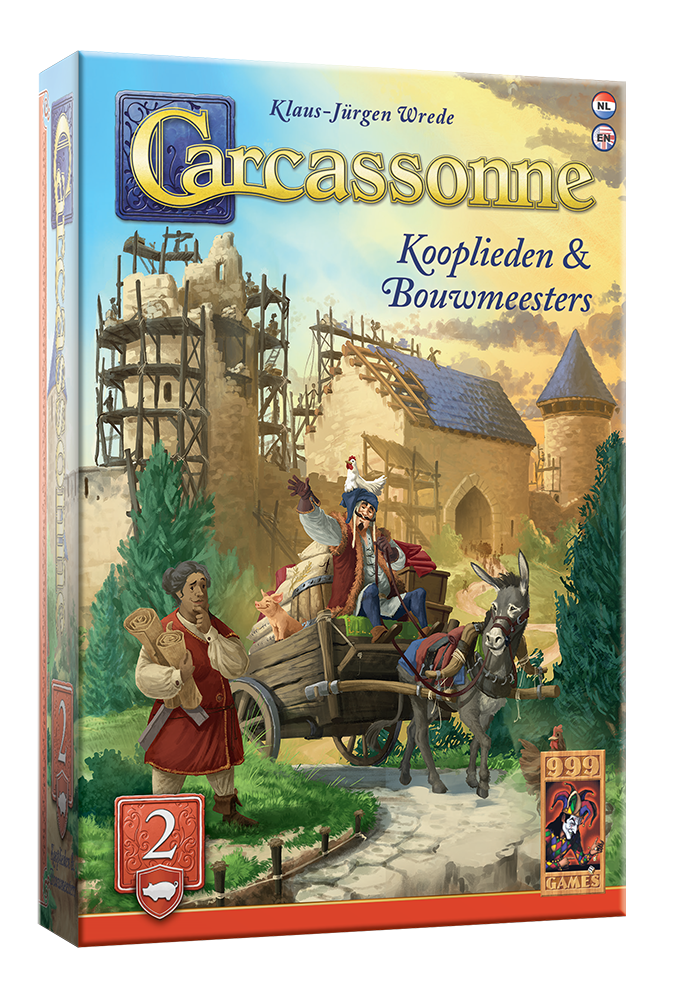 Carcassonne: Kooplieden & Bouwmeesters Uitbreiding - Bordspel - De Dondersteen