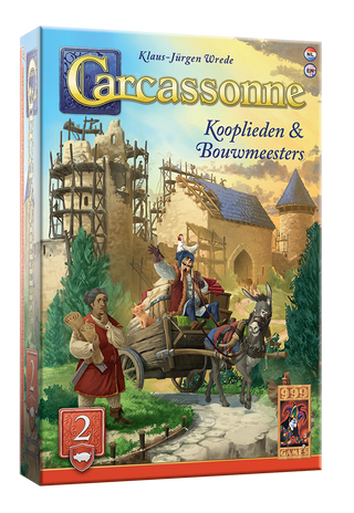 Carcassonne: Kooplieden & Bouwmeesters Uitbreiding - Bordspel - De Dondersteen