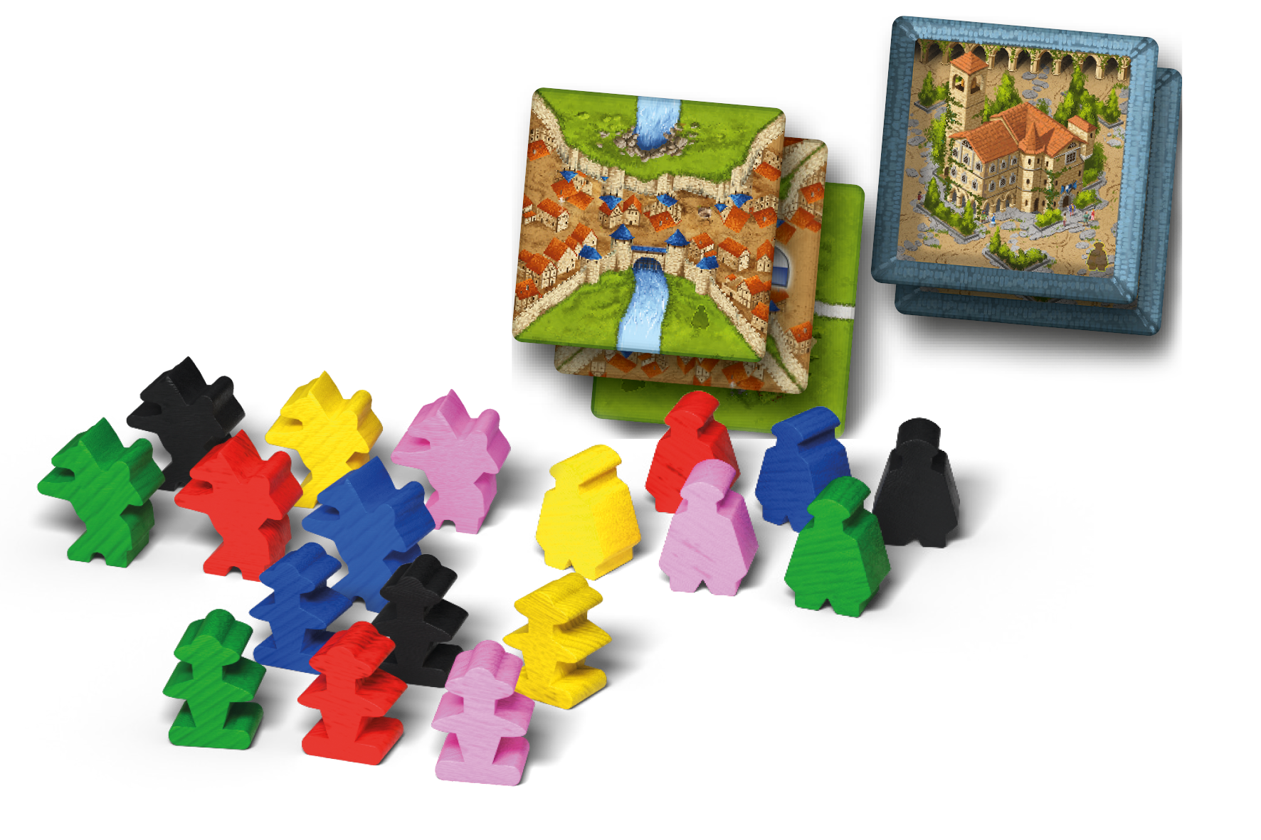 Carcassonne: Bodes & Burgemeesters Uitbreiding - Bordspel