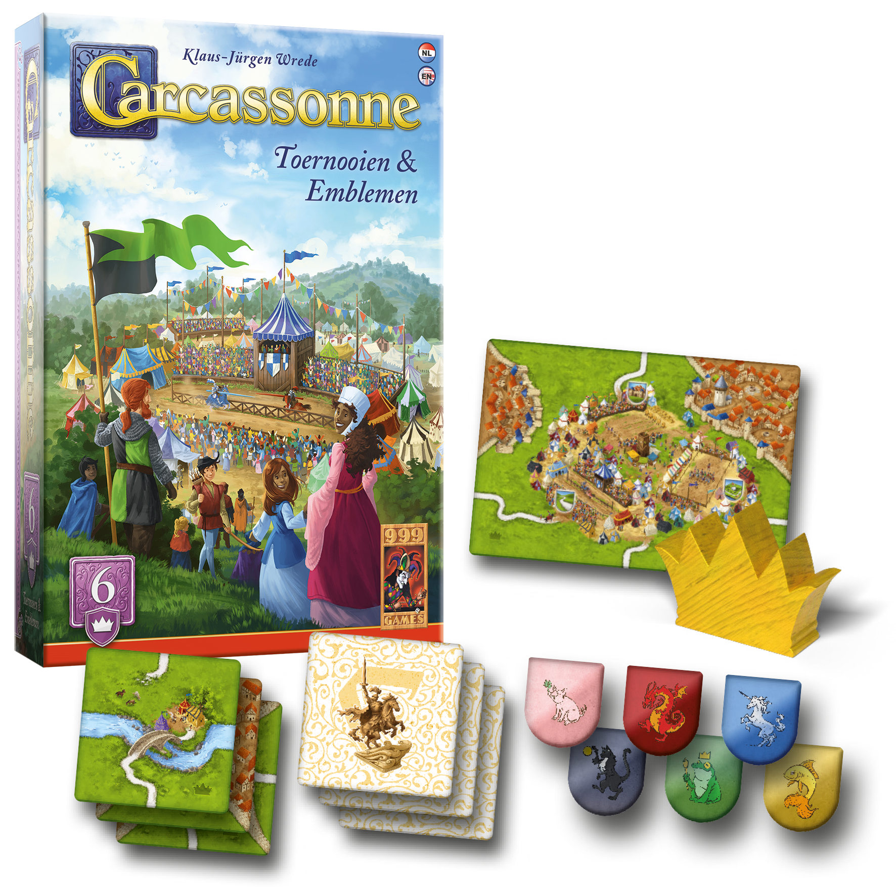 Carcassonne: Toernooien en Emblemen uitbreiding