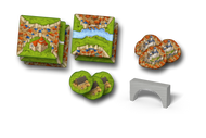 Carcassonne: Burchten & Bruggen Uitbreiding - Bordspel