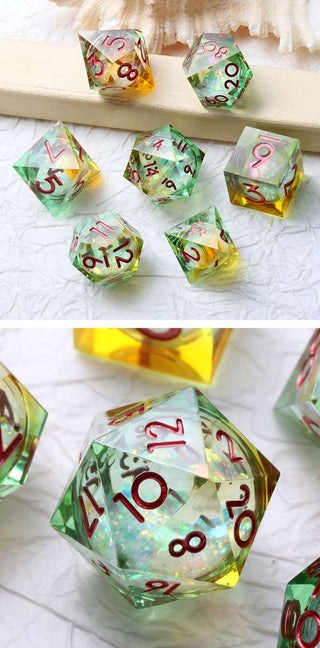 Liquid Core Dice Set Fairy (7)