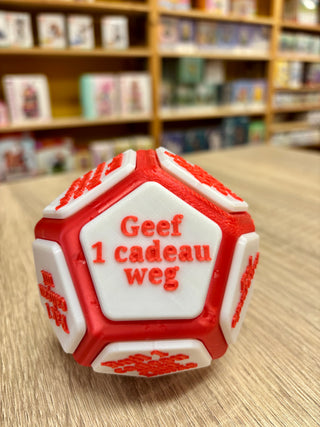 Dobbelsteen voor cadeauspel