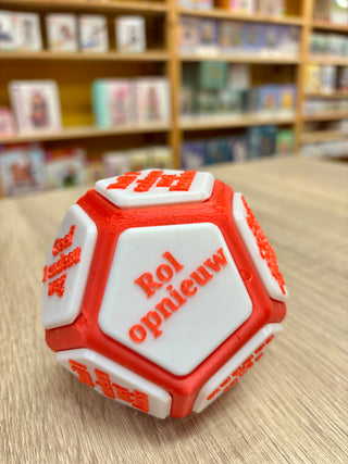 Dobbelsteen voor cadeauspel