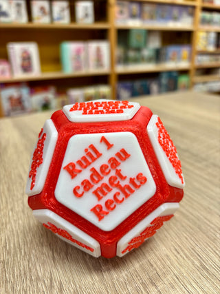 Dobbelsteen voor cadeauspel