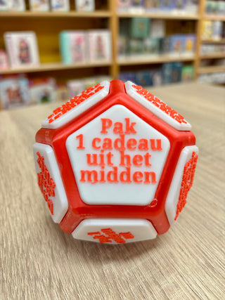 Dobbelsteen voor cadeauspel