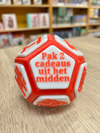 Dobbelsteen voor cadeauspel