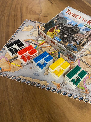 3D speelstukken opslag ticket to ride