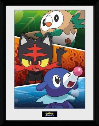 Ingelijste poster Pokemon Alola Partners