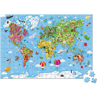 Janod Puzzel - Wereld Giant