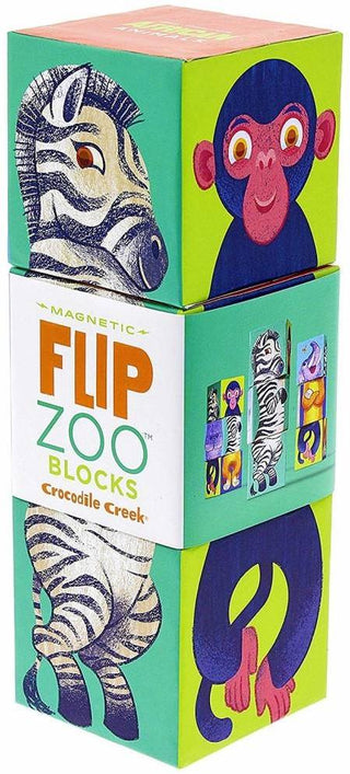 Magnetic Flip Zoo Blocks - African Animals