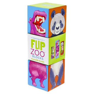 Magnetic Flip Zoo Blocks - World Animals