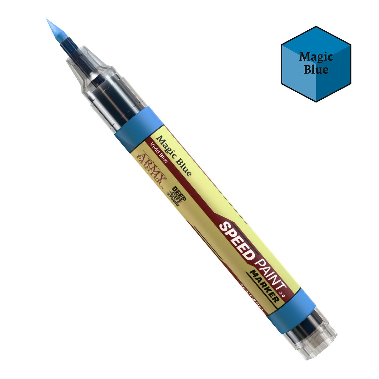 Speedpaint Marker: Magic Blue – Diep Blauw voor Pantser, Kleding en Details