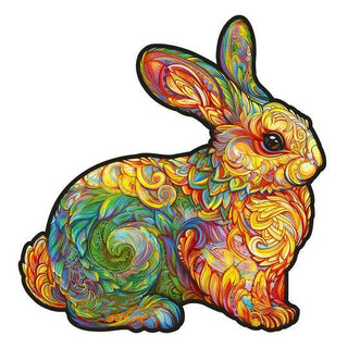 Unidragon Wooden Puzzle Precious Rabbit M