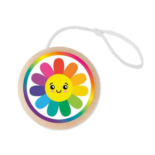 Wooden Yo-Yo - Rainbow Daisy