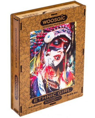 Woosiac Wooden Puzzles Ethnic Girl 1000