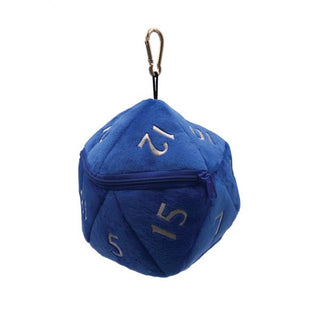 Dice Bag Plush D20 Blue - De Dondersteen