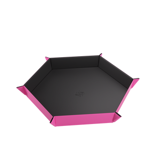 Magnetic Dice Tray Hexagonal Black/Pink - De Dondersteen