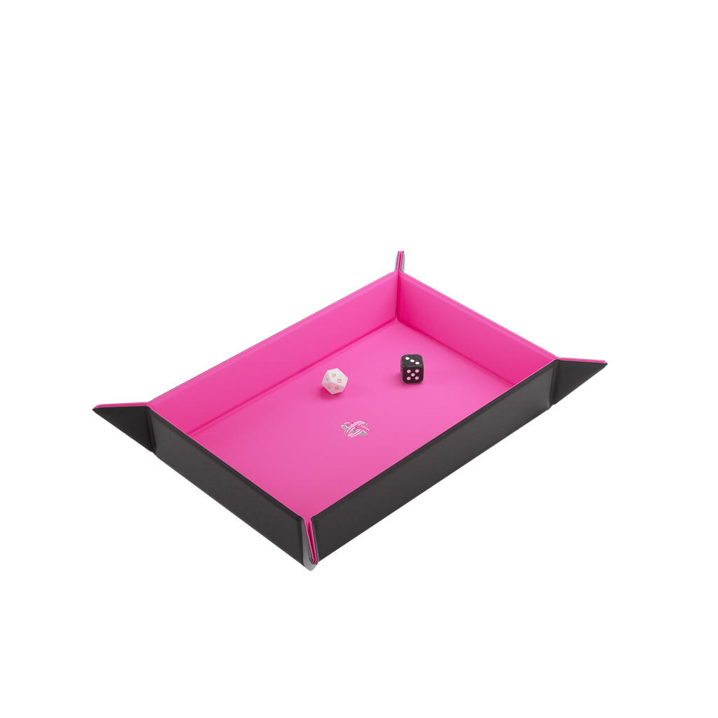 Magnetic Dice Tray Rectangular Black/Pink