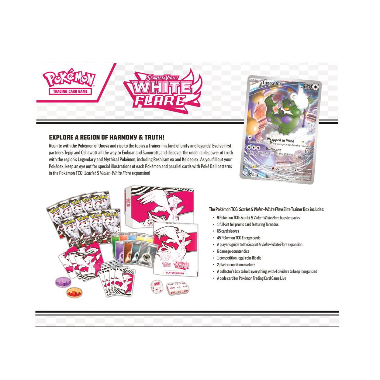 White Flare Elite Trainer Box Reshiram