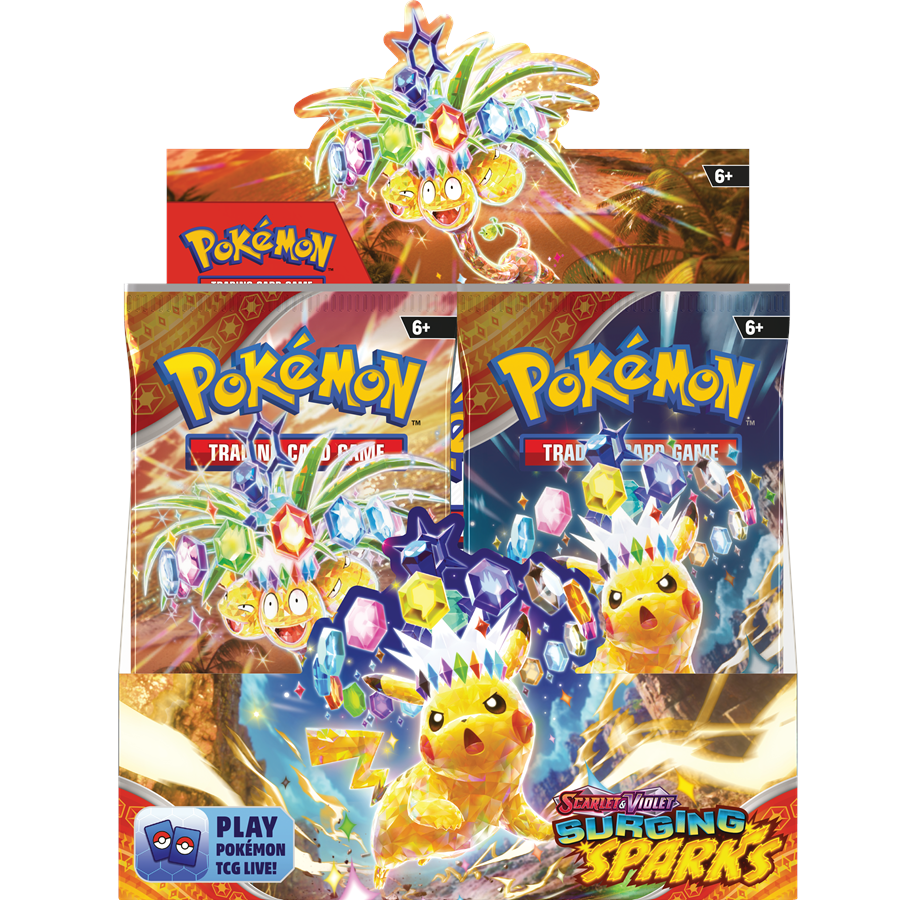 Pokemon Scarlet & Violet: Surging Sparks Boosterbox alleen af te halen in de winkel!